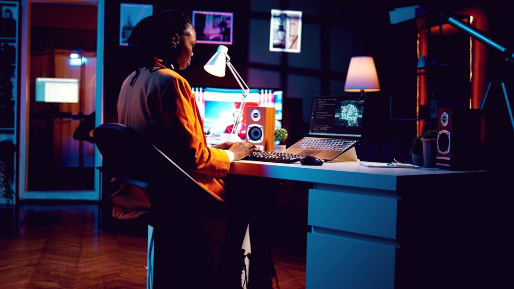 Environnement professionnel de rédaction SEO